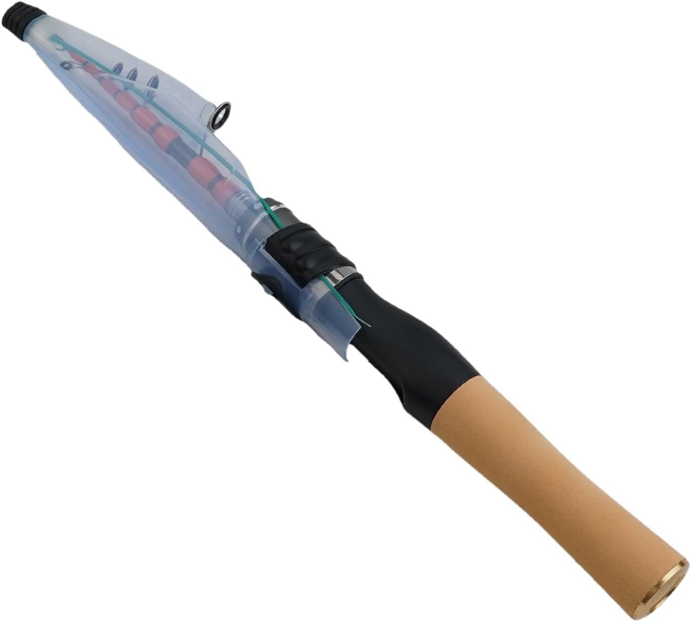 HpLive Canne à pêche télescopique, portable, télescopique, pour casting, canne à pêche, pour cheval, courte, pliable, 4-10 lb