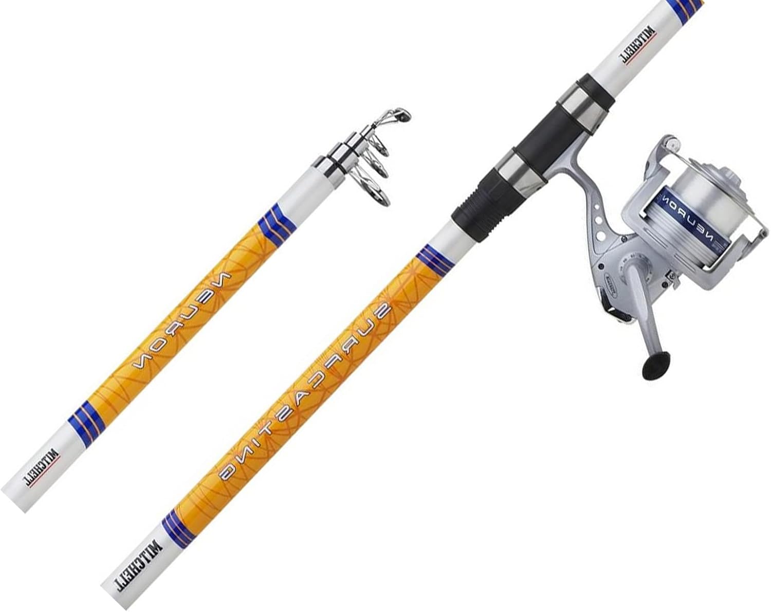 Neuron Canne à pêche Mixte Adulte avec leurres Blanc/argenté/Orange 390-T 80-150g