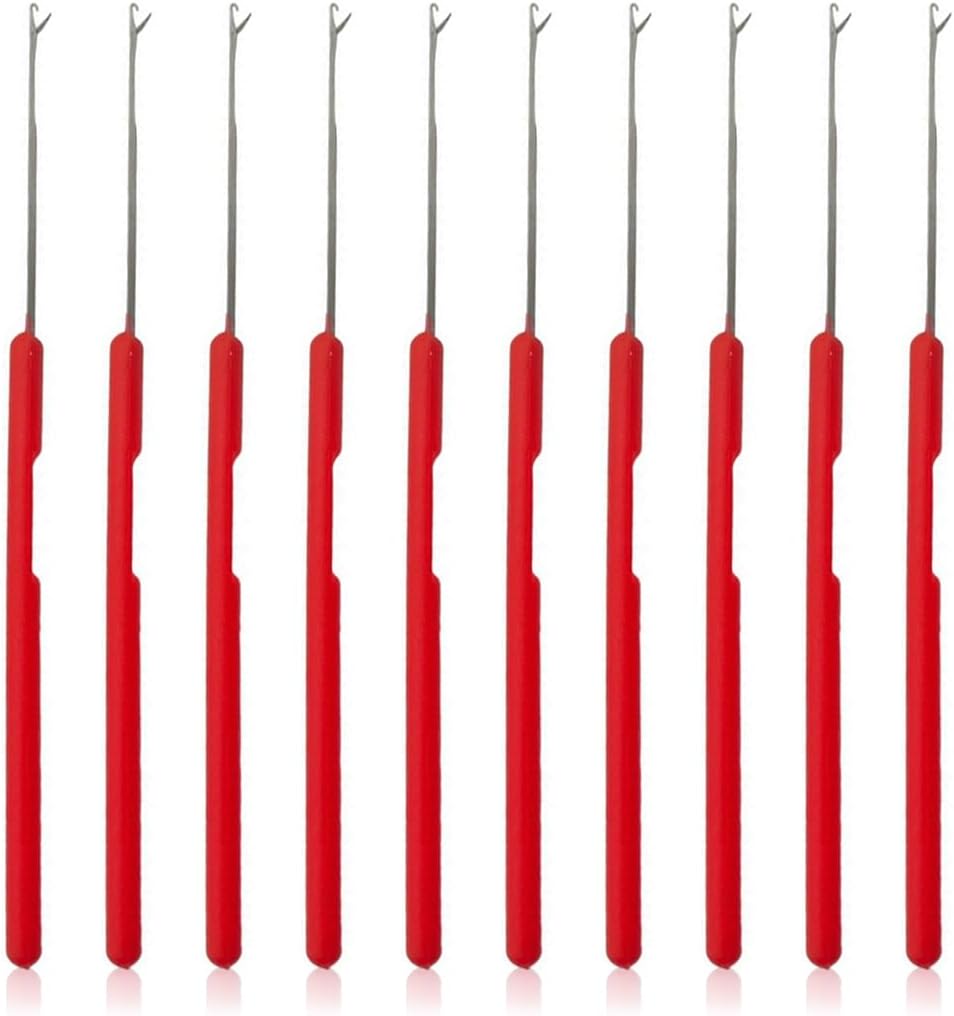 GXGM 10 Pièces Aiguille Peche, Bouillette Carpe, Aiguilles À Appâts Pour Pêche En Plein, Aiguilles À Bouillette Kit De Pêche À La Carpe Ensemble D'Aiguille D'Appât, Pour Faire Des Plates-Formes