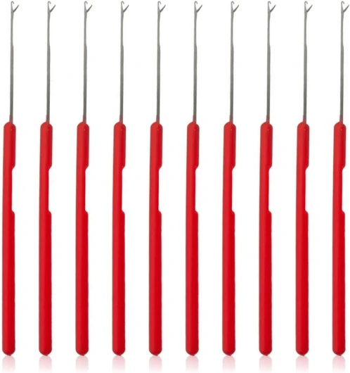 GXGM 10 Pièces Aiguille Peche, Bouillette Carpe, Aiguilles À Appâts Pour Pêche En Plein, Aiguilles À Bouillette Kit De Pêche À La Carpe Ensemble D'Aiguille D'Appât, Pour Faire Des Plates-Formes