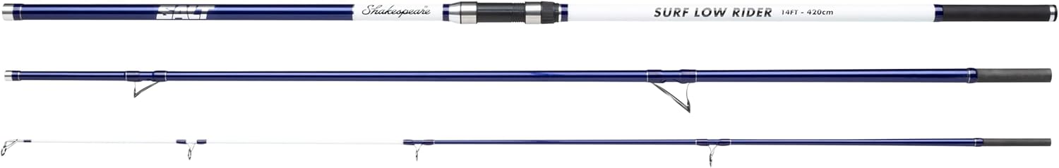 Shakespeare Canne à pêche Salt Surf Lowrider - Canne à pêche légère en Carbone pour Le surfcasting, Durable, Action Conique Rapide, Le flet et Le Bar - 2 Options Disponibles