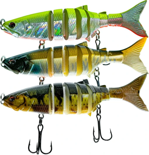 Pack Leurre pour la pêche du carnassier Efficace et REDOUTABLE [+ DE Haute QUALITÉ] Poisson Nageur, pour la Peche du Brochet, Sandre, Silure, Black Bass, Perche en Spinning ou en Casting