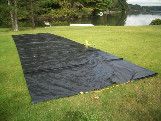 Lake Bottom Blanket barrière benthique pour contrôle des Mauvaises Herbes Aquatiques, sans Produits Chimiques Tue 100% des Mauvaises Herbes offrant Une nage instantanée sans Mauvais Herbes (3m x 6m)
