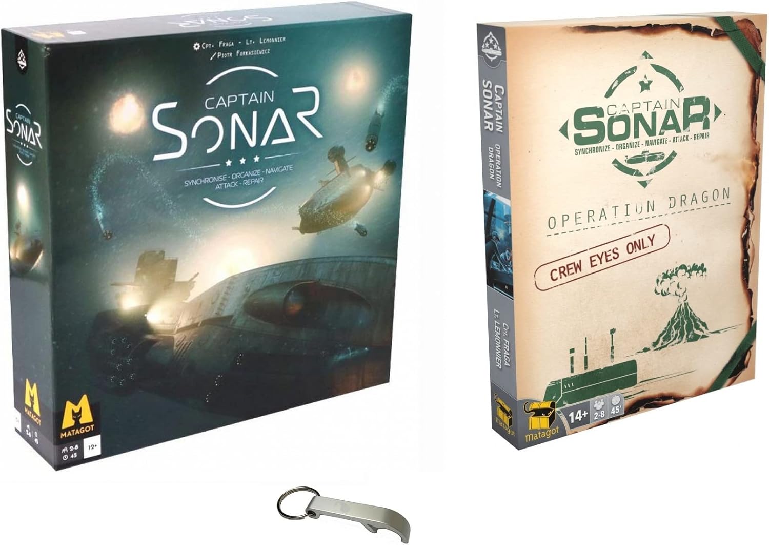 Lot Jeux Français Captain Sonar Extension Opération Dragon + 1 Décapsuleur Blumie