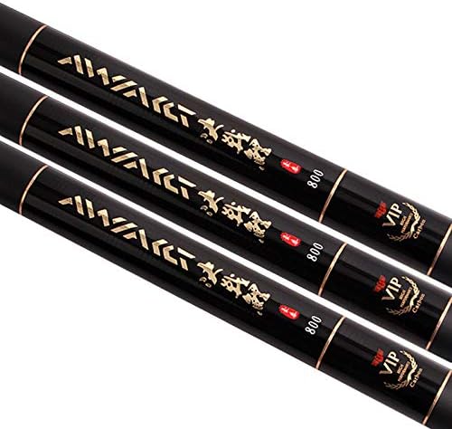 NGHSDO Canne à PêChe 8m / 9m / 10m / 11m / 12m / 13m Frais d'alimentation d'eau Frais Tige de pêche télescopique Fibre de pêche Rod de pêche Rod Canne A Peche Telescopique 13m and tips gifts