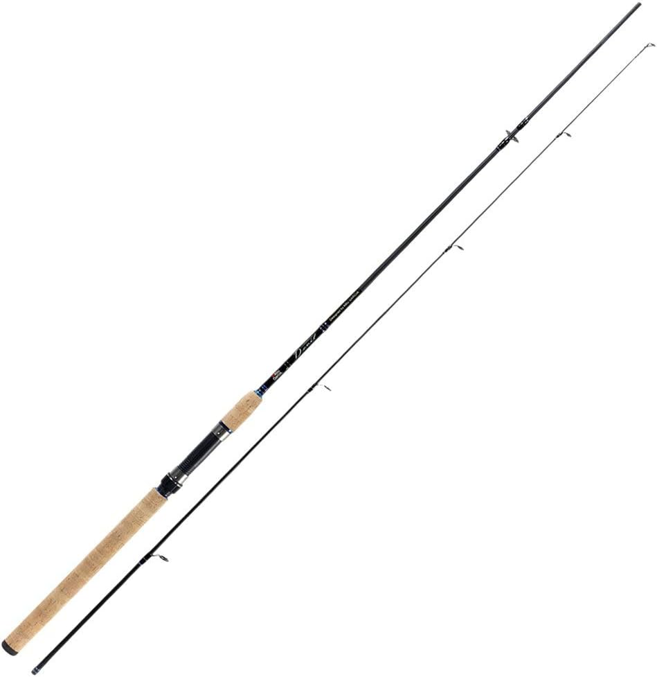Abu Garcia Devil canne à pêche Spinning pour la pêche des carnassiers en eau douce au leurre et pêche en mer, canne à pêche en carbone 2.13m- 10-30g