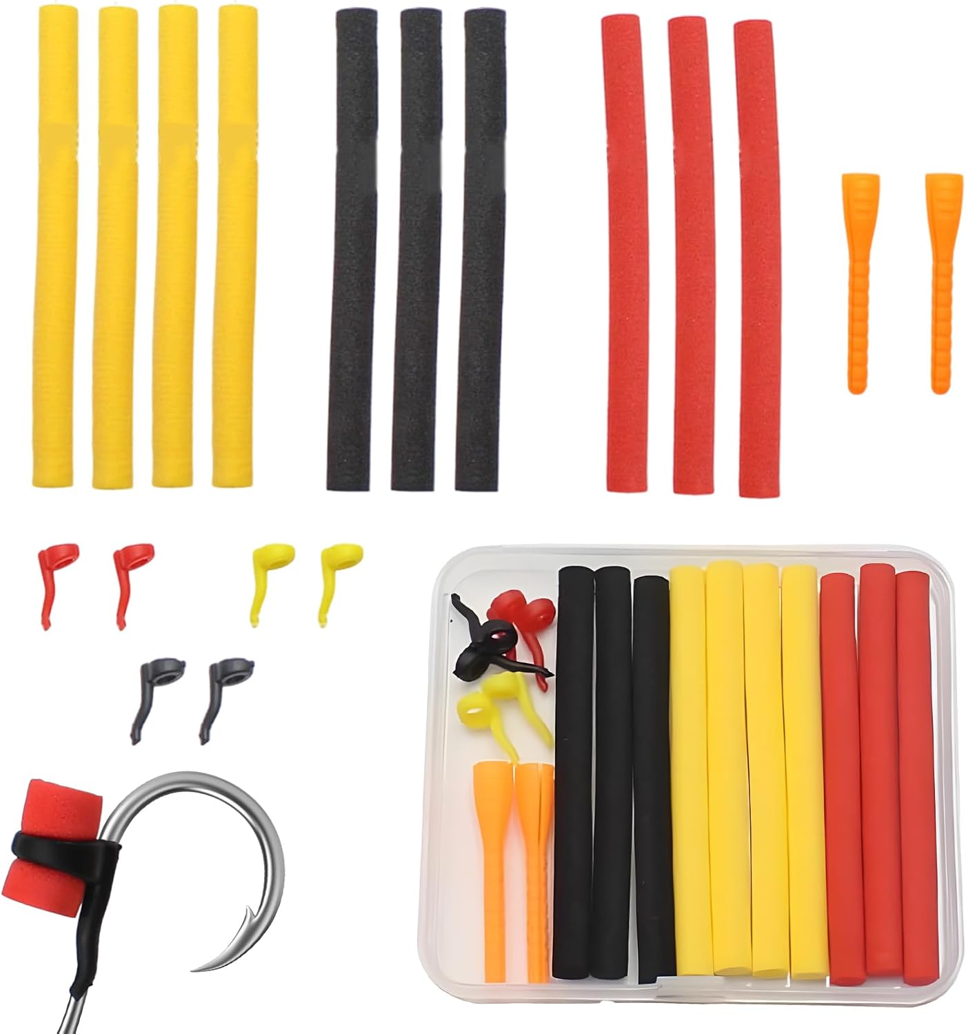 Kit de 18 bas de ligne Korda Zig Rig Rig avec mousse EVA, outils essentiels pour la pêche à la carpe professionnels et débutants, idéal pour changer de ligne et nettoyer les débris