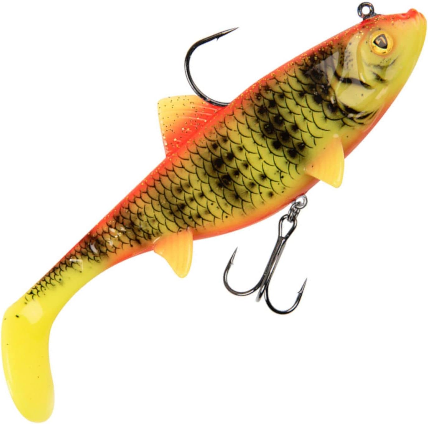 Fox Rage Replicant Lot de 2 poissons nageurs en caoutchouc 7,5 cm 10 g Bright Perch UV 7,5 cm EU