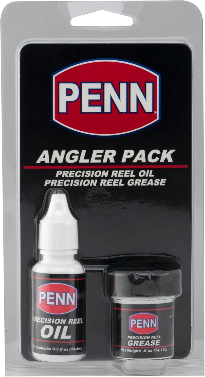 Penn Pack Oil Grease Black-White Huile Lubrifiant pour Entretien Moulinet de Pêche