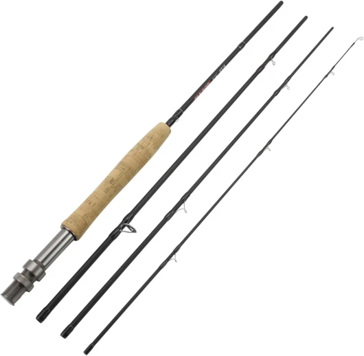 Chewtoyo Canne à pêche à la mouche Im7 en fibre de carbone de 2,7 m, 8 W, action rapide, design en quatre pièces, parfait pour la pêche en eau salée