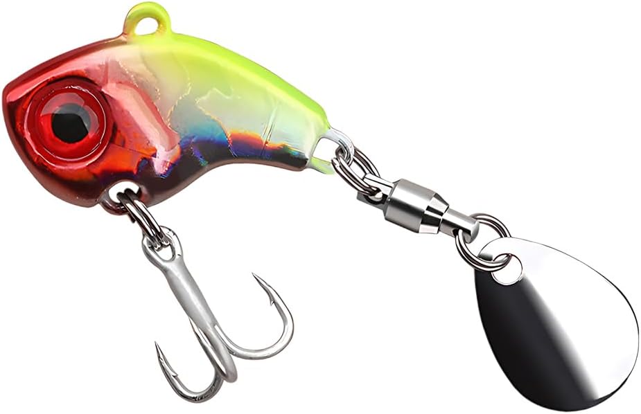 ZXUPOI Appâts de pêche Appâts artificiels Jig Spinner Set Spinning Appâts artificiels Spinnerbait Hameçons pour Perche Truite Brochet Sandre Silure Chevesne