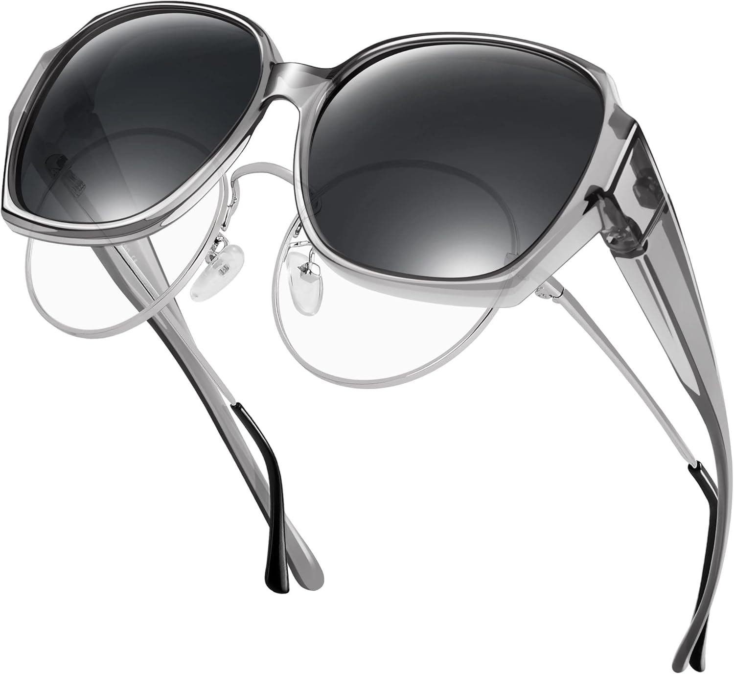 URUMQI Surlunettes de Soleil Femme, Sur Lunettes Polarisée avec protection UV400 polarisantes Lunette pour Cyclisme, Pêche, Conduite, Voyage, Sport