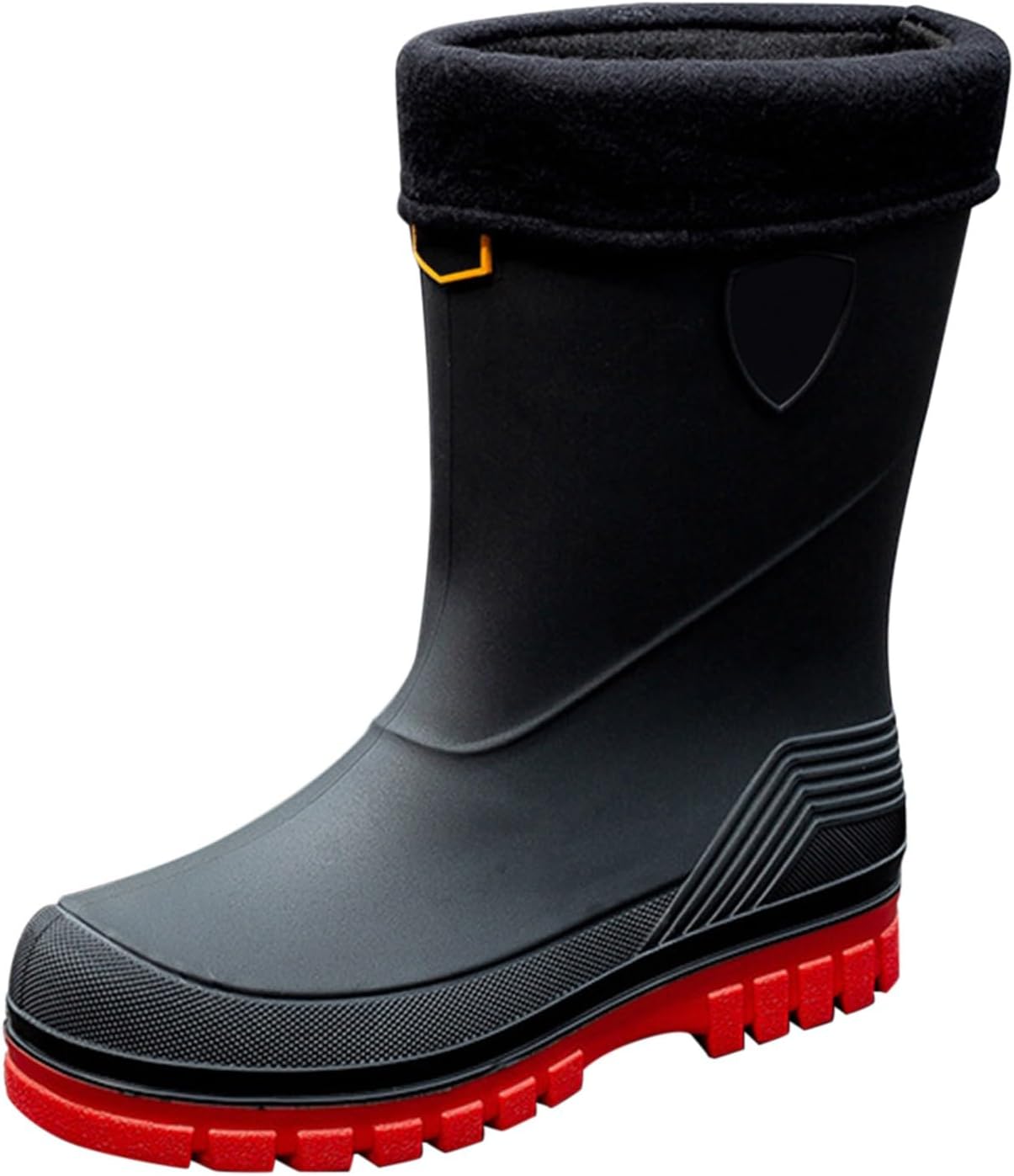 Bottes de pêche imperméables thermiques pour homme et femme, bottes de pluie antidérapantes et réglables avec embout en acier et doublure chaude
