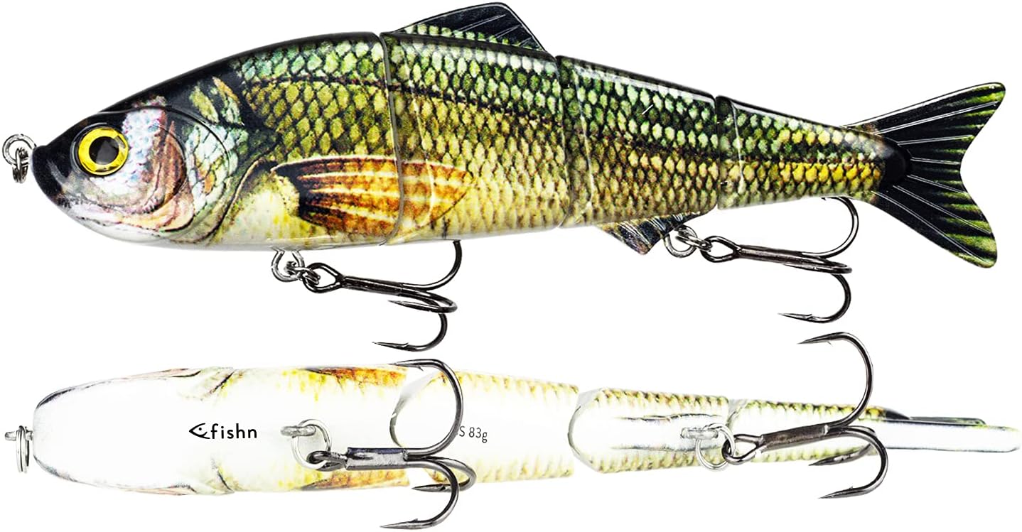 Appât brochet FISHN XXL Bait Candy, Longueur: 20cm, Poids: 83g, appât Artificiel swimbait/leurre de pêche/wobbler pour la pêche des Poissons prédateurs tels Que brochet, Sandre