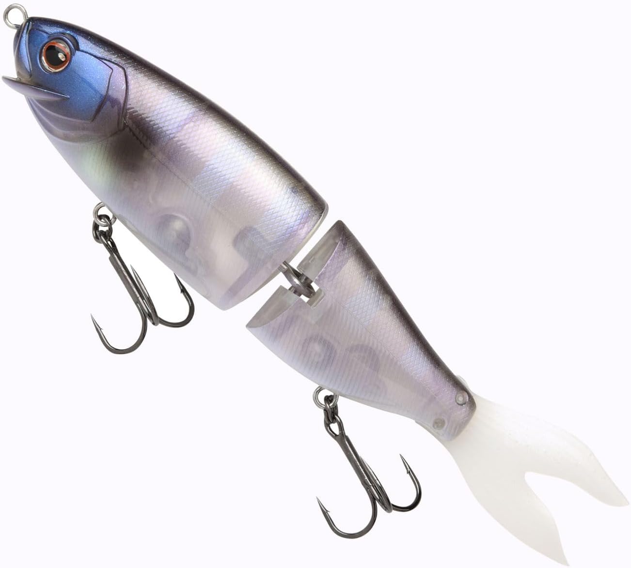 Gamakatsu Luxxe Laughin 170 Big Bait Swimbait Leurre de pêche de qualité supérieure pour brochet, perche et sandre, hameçon triple 18 hameçons