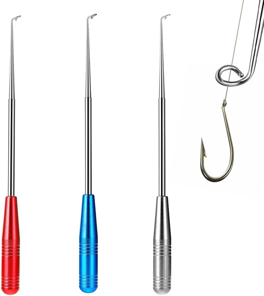 Azwood Disgorger Lot de 3 extracteurs de hameçons de pêche en Acier Inoxydable de qualité supérieure