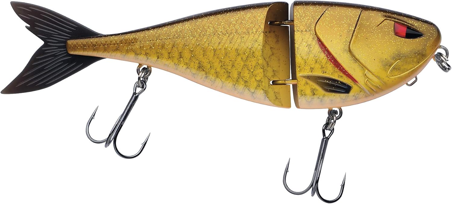 Berkley Zilla Jointed Glider leurre dur pour la pêche du brochet en eau douce, coule doucement, hameçon Fusion, action erratique, sans plomb