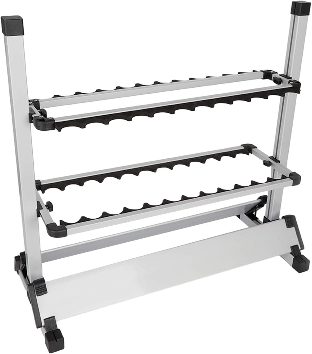 Wulimasun Support Canne à Pêche,Porte Canne Pêche Portable Porte Canne Pêche Porte Canne 24 Réglable Hauteur Triangle Haute Stabilité,Pour Bateaux, Commerciaux Placement et Présentation