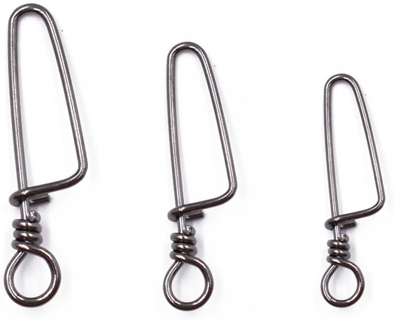 Phad Fishing 50/100 Pcs Agrafe Coastlock INOX, Connecteur de Pêche, Fishing Snaps, Taille: 0#, 1#, 2#, 3#, 4#, 5#, 6#, 7# 0#--100pcs