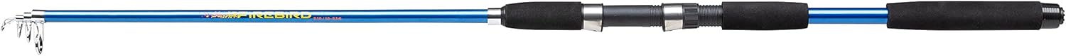 Shakespeare Canne à pêche télescopique Firebird Construction légère en Carbone, poignées Modernes en EVA, compacte et Portable pour l'eau Douce et l'eau salée - Tailles Multiples