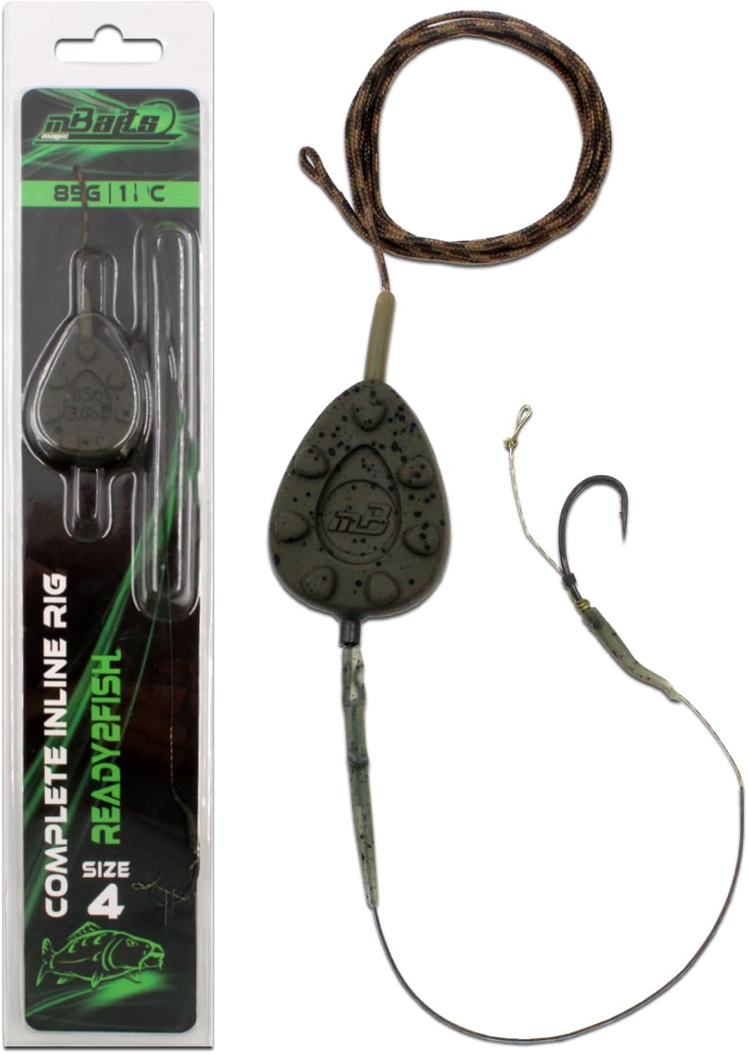 Angel-Berger Nœud papillon Ready2Fish - Montage complet à la carpe - Noir