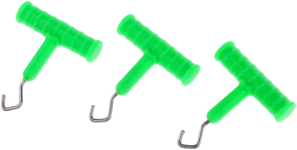 Courtieyeardceastea Lot de 3 outils de nœud pour pêche à la carpe Vert