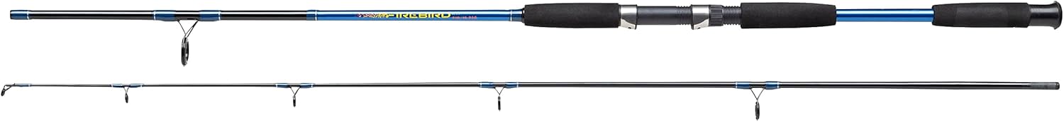Shakespeare Canne à pêche Spinning Firebird - Construction légère en Carbone, poignées Modernes en EVA, idéale pour la pêche Spinning en Eau Douce et en Eau salée - Tailles Multiples 2.10m - 10-25g