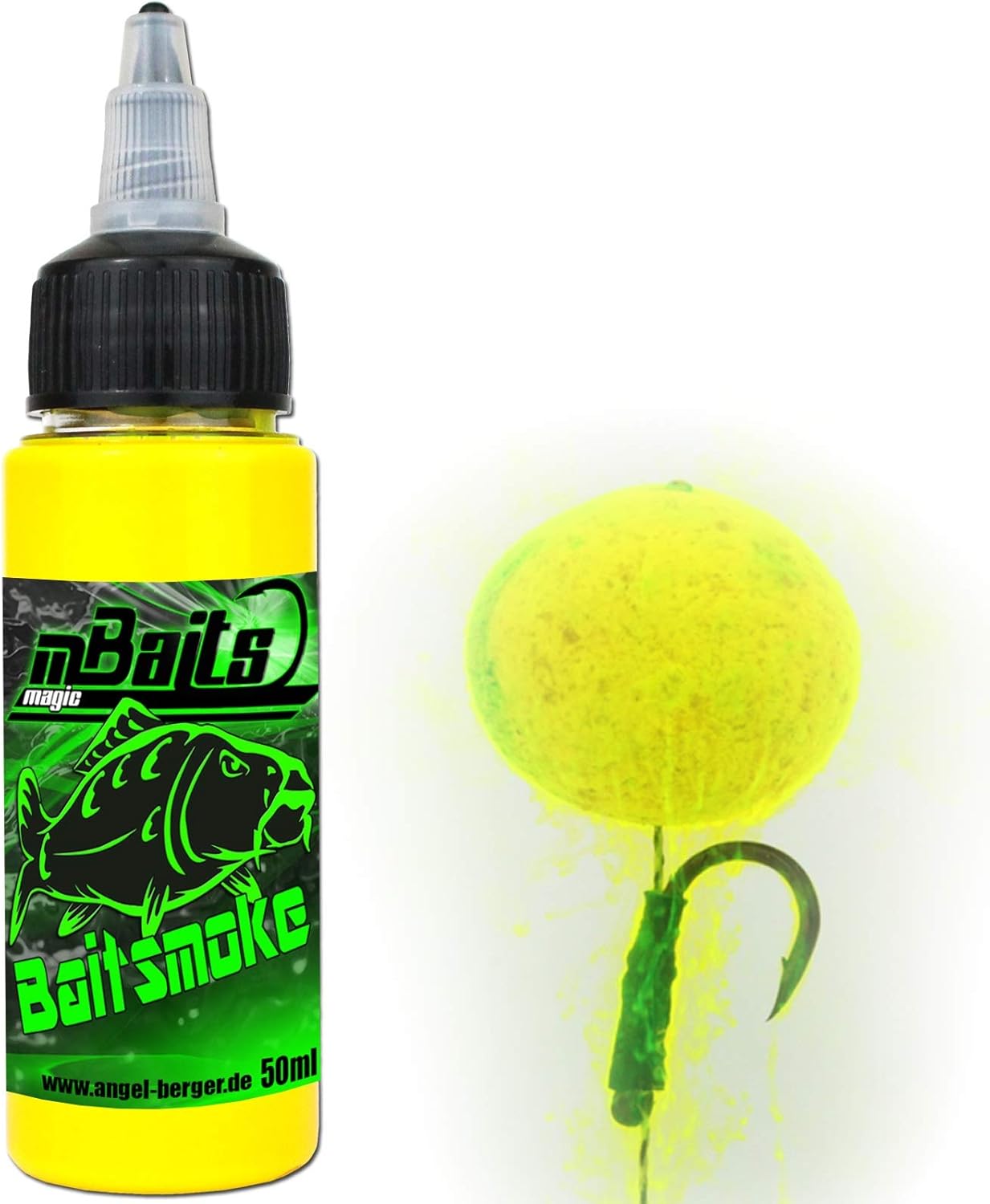 Angel Berger Magic Baits Bait Smoke Liquide de trempage pour appât Effet fumée