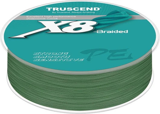 X8 Ligne de Pêche Tressée, Tresse PE Durable et de Qualité pour Les Professionnels, Plus Fine et Plus Fluide pour Un Lancer Efficace, équipement de pêche en Eau Douce Indispensable