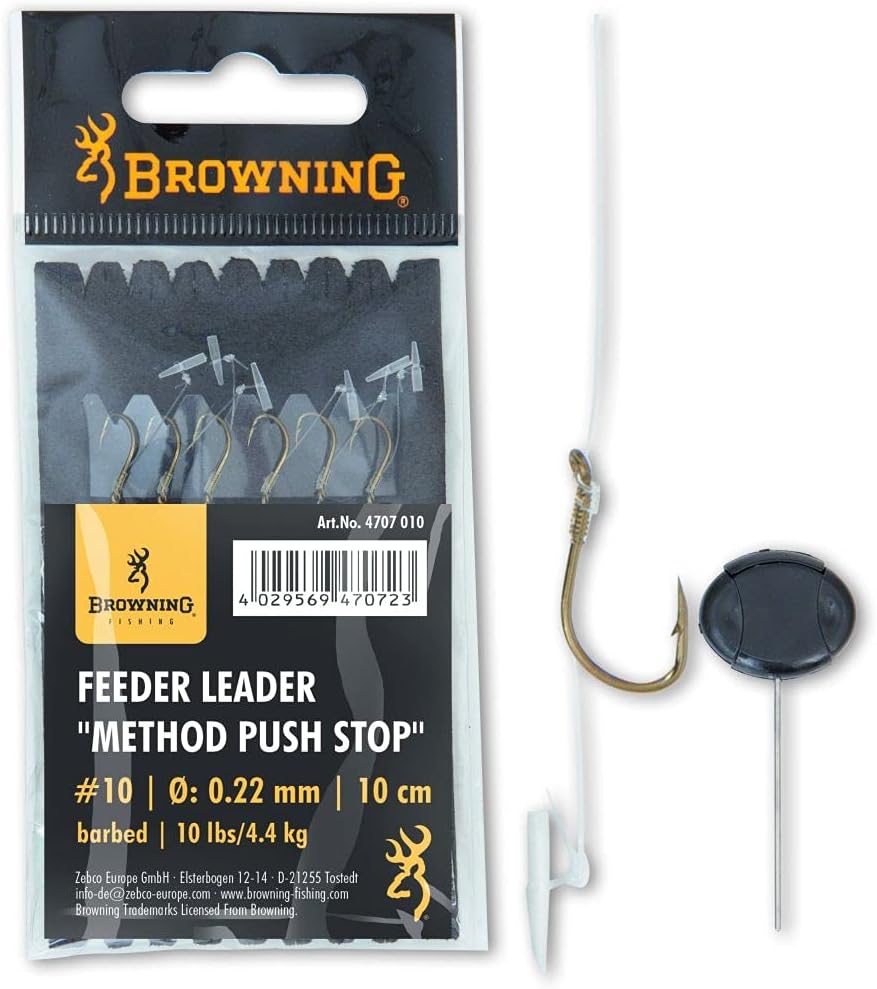 Browning HAMECON Monte Anglaise Feeder Method Push Stop - par 6-6, Bronze, 18, N°16, 10, 6