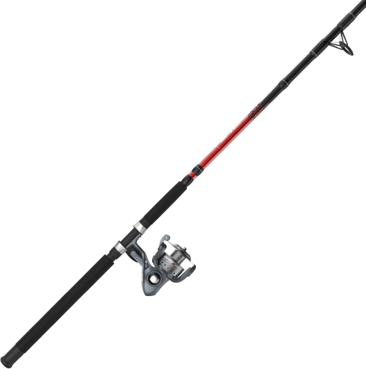 Quantum Optix – Ensemble Moulinet et Canne à pêche, 2 pièces en Composite Graphite, poignée de Canne à pêche étendue en EVA, Moulinet Taille 60, récupérateur Interchangeable à Droite ou à Gauche,