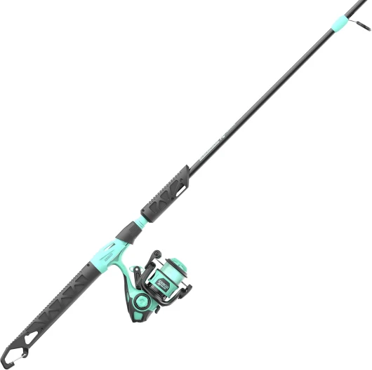 Zebco Rambler Ensemble Moulinet et Canne à pêche, Canne en Fibre de Verre Durable avec Mousqueton intégré, Moulinet breveté Anti-emmêlement, pré-enroulé avec Une Ligne de pêche Zebco 3,6 kg