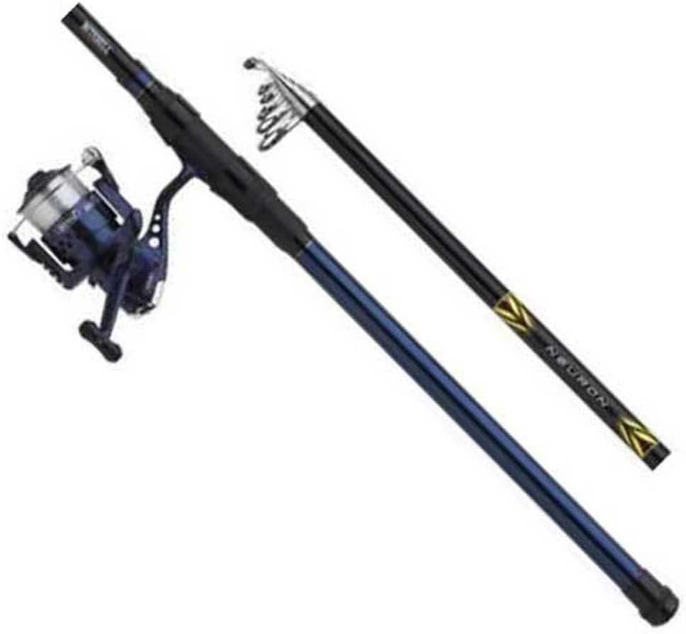 Combo Mitchell Neuron Herring, kit canne télescopique et moulinet pour la pêche en mer, conçu pour pêcher des harengs, résistant à la corrosion, inclus le matériel de montage, prêt à pêcher