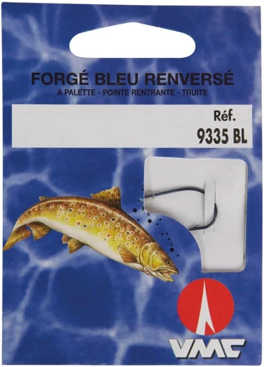 VMC - Hameçon spécial Truite forgé Bleu par 10 (Taille 10)