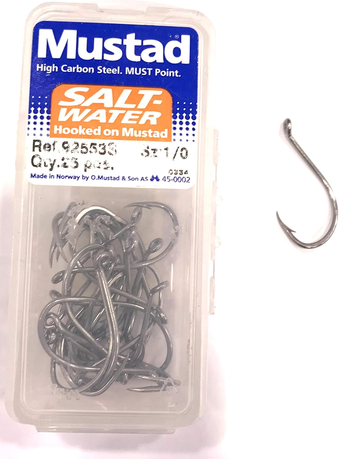 Mustad HAMECON Simple 92553S-SS - 25, N°1/0