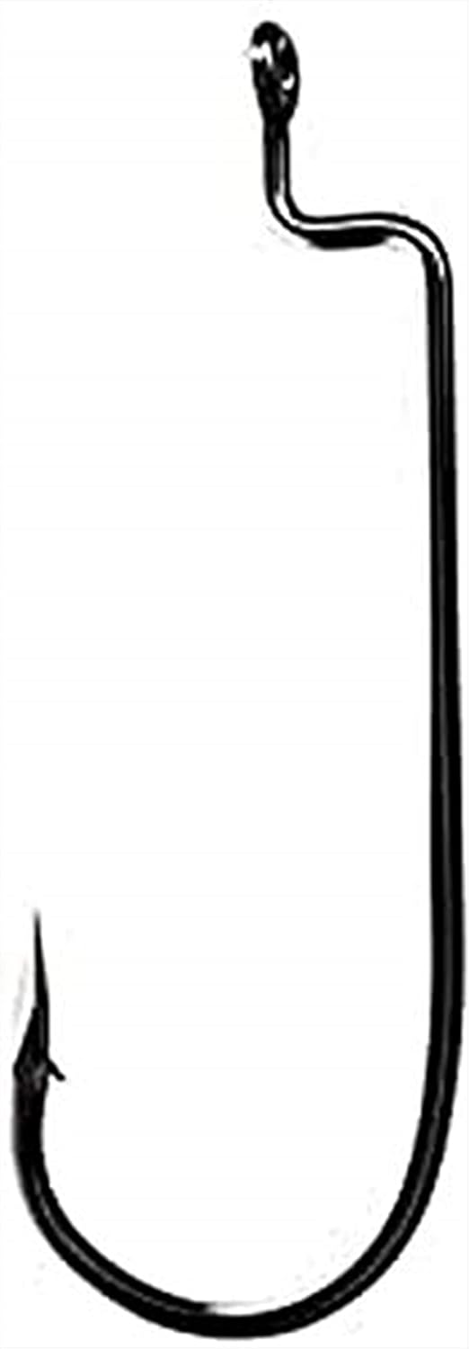 Trokar HD Worm Pêche Crochet, chromé Noir