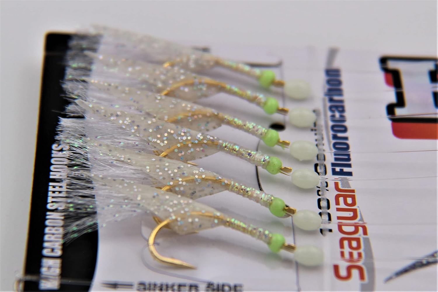 Hayabusa EX110-16 Sabiki 6 hameçons en peau de poisson Argenté