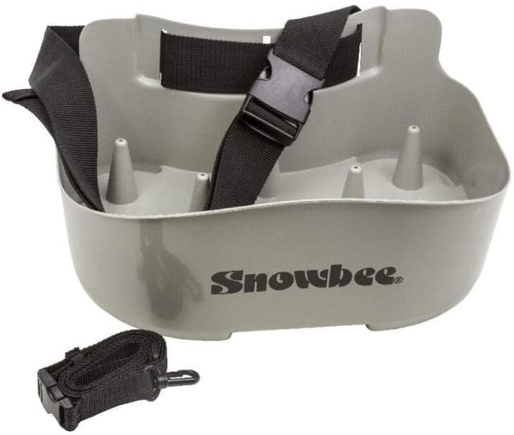 Snowbee Panier à dénuder léger en plastique rigide avec sangle réglable Gris Taille unique