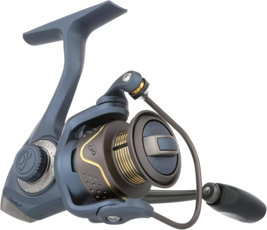 Pflueger Moulinet de pêche President - Taille 25 - Système de roulement à Billes en Acier Inoxydable - Frein Avant en Feutre d'huile scellé - Construction légère en Graphite