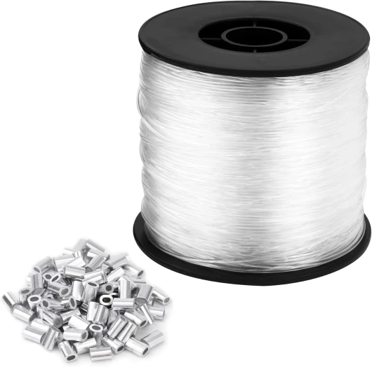 0,8 mm x 200 M Fil Nylon, Fil de Pêche Fort, Fil de Pêche Transparent Ultra Résistant, pour l'artisanat de Bricolage, la pêche, Les Bijoux, l'artisanat Suspendu de pêche