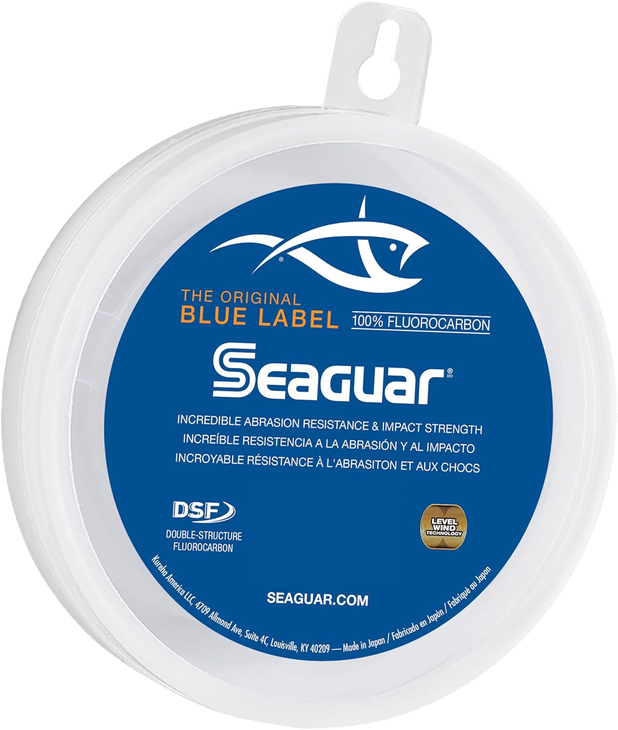 Seaguar Blue Label Bas de Ligne pour la pêche en mer, 100% fluorocarbone, Transparent, Plusieurs Tailles