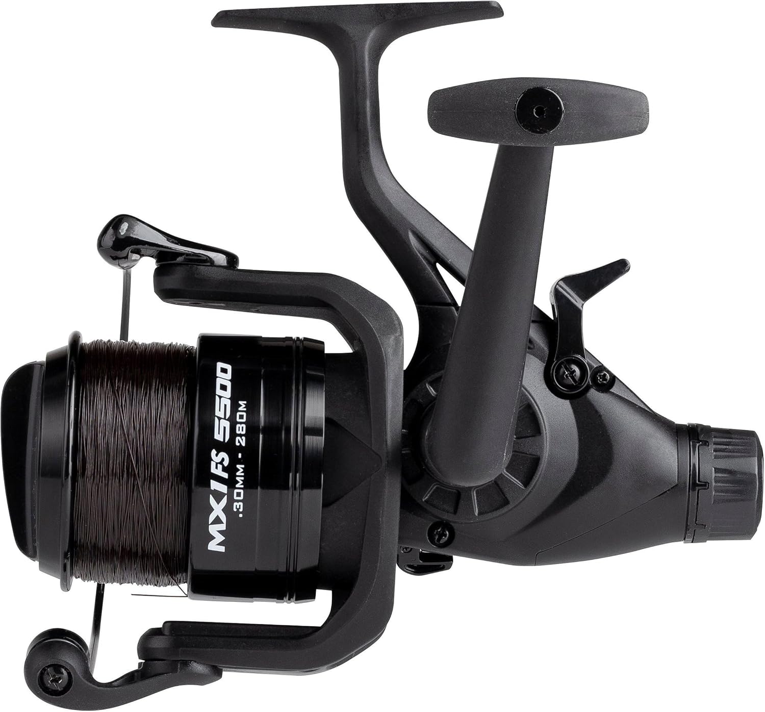 MX1 FS Moulinet de pêche Spinning Polyvalent; Moulinets de Peche Carpe, Truite et Autres Pêches d'eau Douce avec Système Oscillation parallèle Engrenages Robustes 5500 Pre-spooled