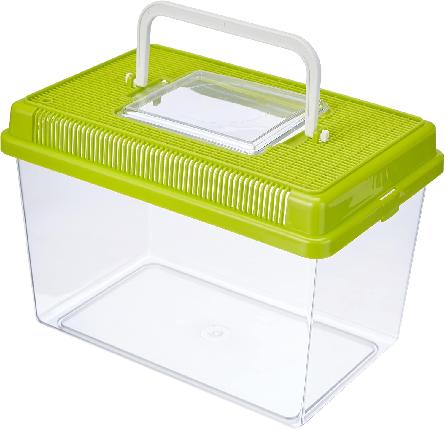 Aquarium en Plastique pour Poissons Geo Medium Bac 2,5 L Conteneur 23,2 X 15,3 X H 16,6 cm Vert Green 23,2 x 15,3 x h 16,6 cm