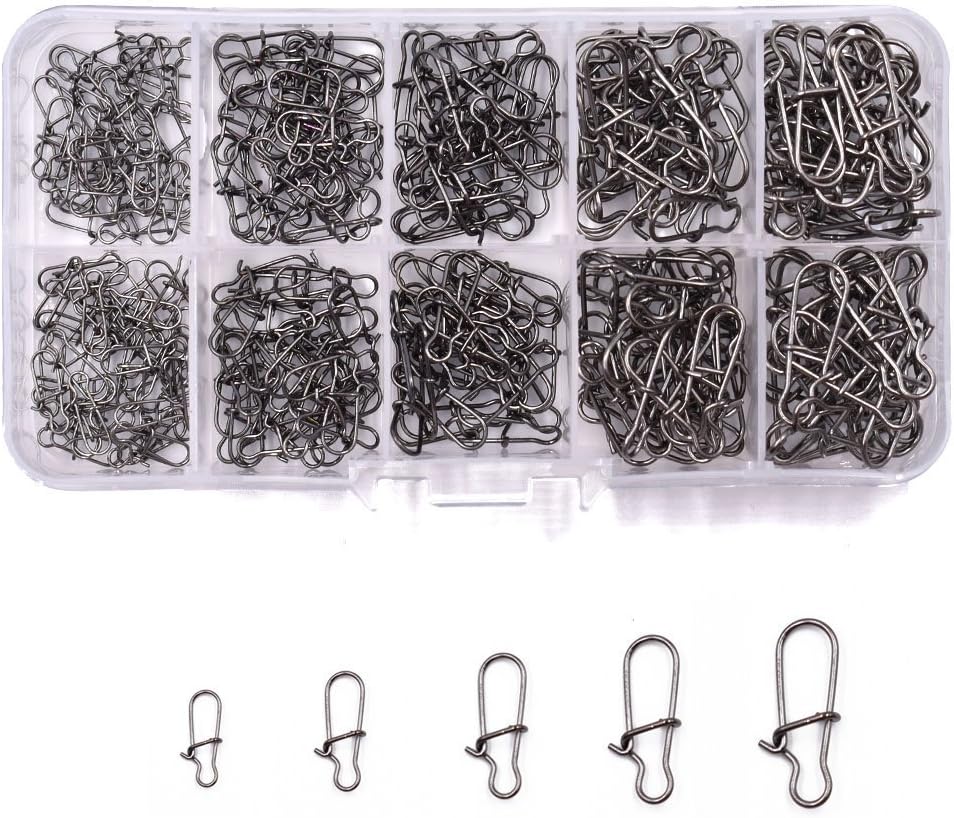 Phad Fishing 150Pcs/250Pcs Agrafhe Duo-Lock de Pêche en Kit Connecteurs de Pêche Taille 0# 1# 2# 3# 4# 150pcs Agrafes Duolock