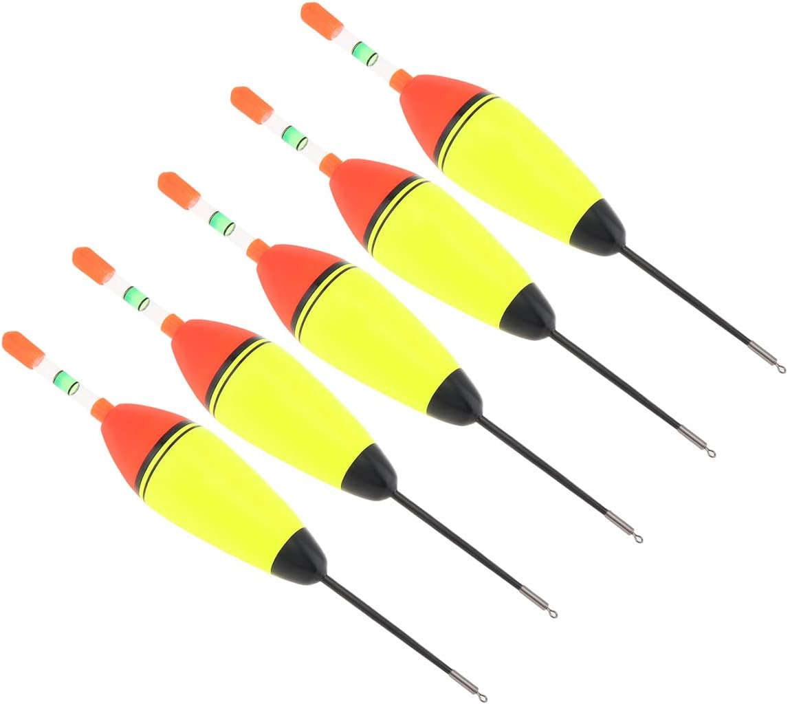 OriGlam Lot de 5 flotteurs de pêche en mousse EVA de 30 g pour brochet, perche, carpe, bar