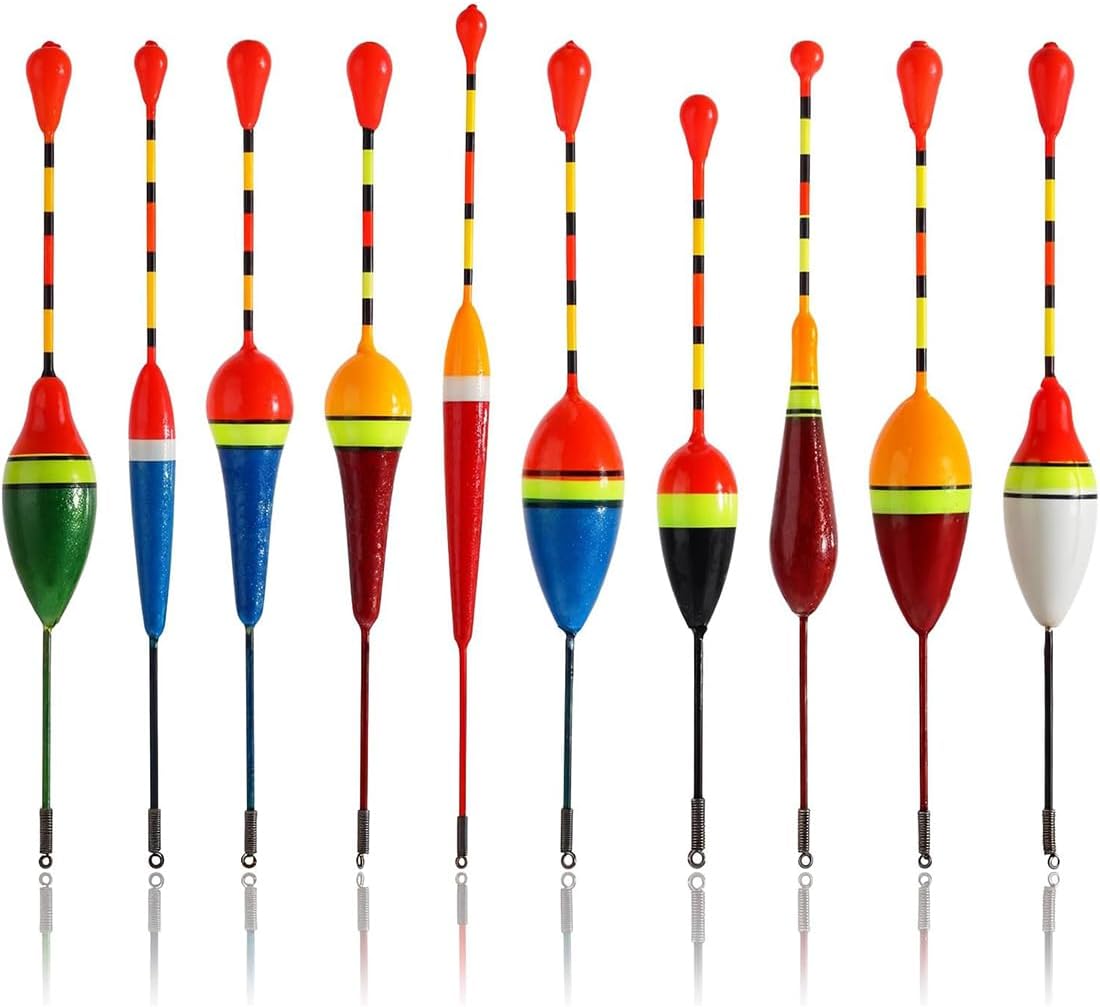 WUSJCOF Ensemble Flotteur Pêche - Flotteurs légers et sensibles pour la pêche, flotteurs pour la pêche à la truite, accessoires de pêche et flotteurs coulissants pour débutants et enfants