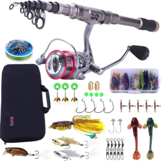 Test Sougayilang Ensemble Canne à pêche 2,4 m + Moulinet 3000 : le kit complet pour débuter sans se ruiner