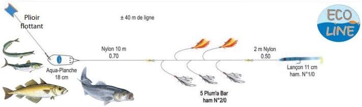 FLASHMER Ecoline - Offre SPÉCIALE Ligne DE Traine A Main MULTIPECHE