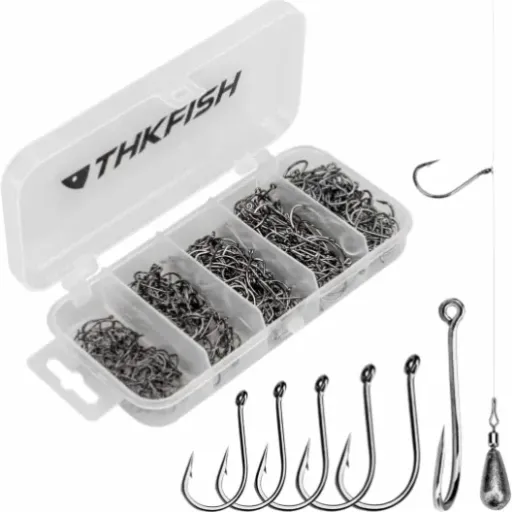 Test THKFISH hameçons drop shot (lot de 500) : du stock pas cher pour la petite pêche en eau douce