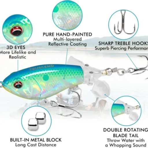 Test TRUSCEND Easy Catch Popobait : un leurre de surface simple et efficace pour le brochet et la perche